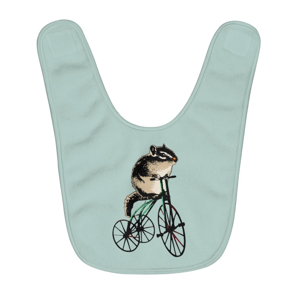 Chipmunk - Fleece Baby Bib