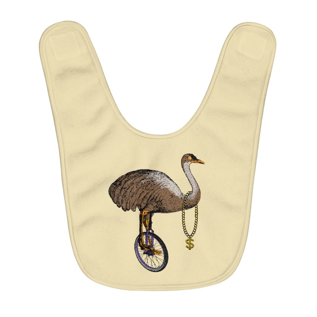 Emu - Fleece Baby Bib