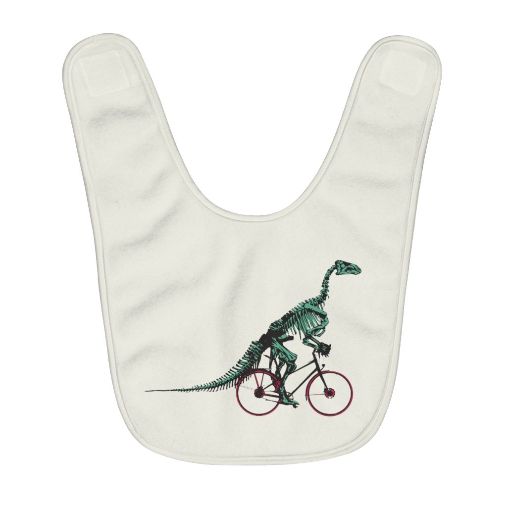 Dino Fossil - Fleece Baby Bib