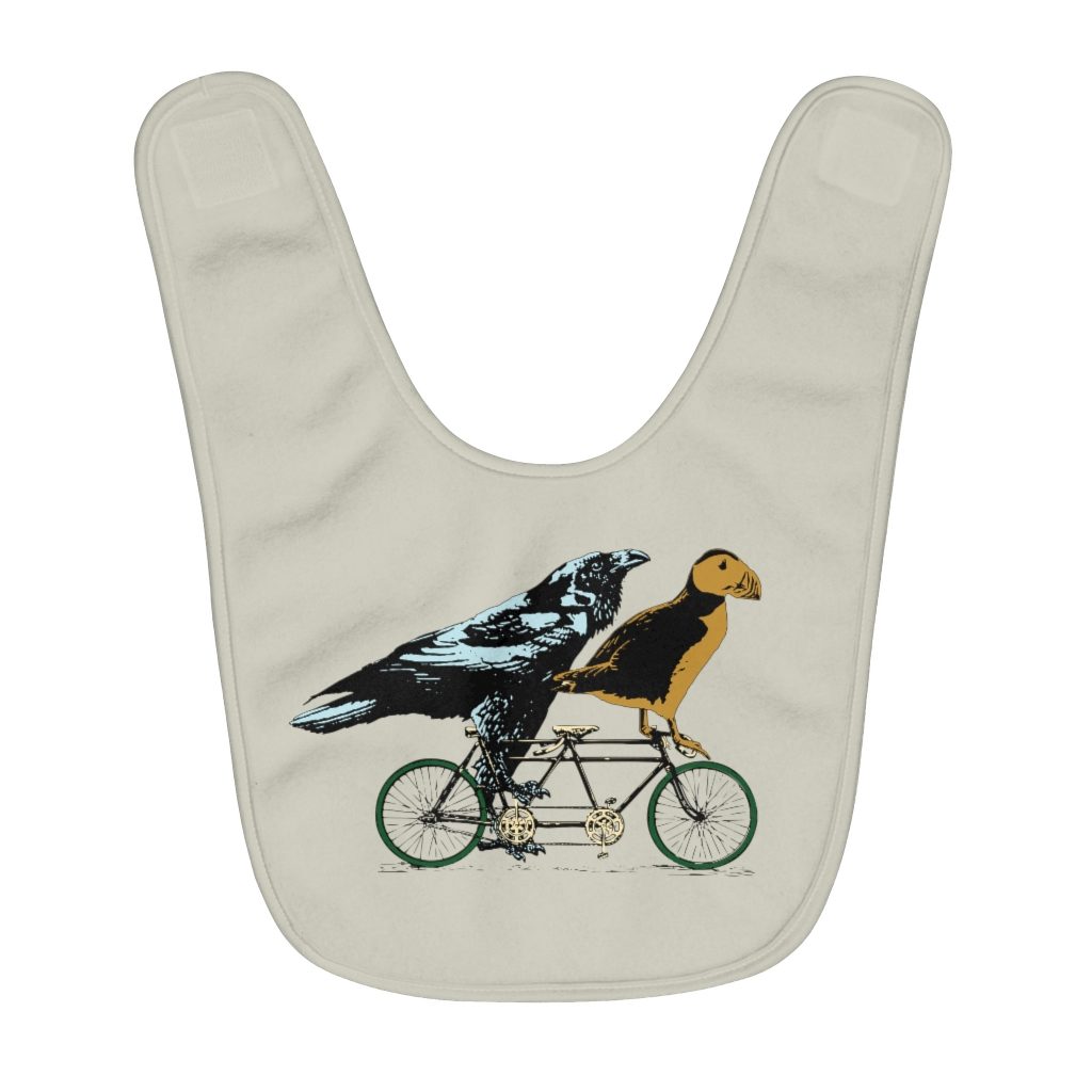 Birds - Fleece Baby Bib