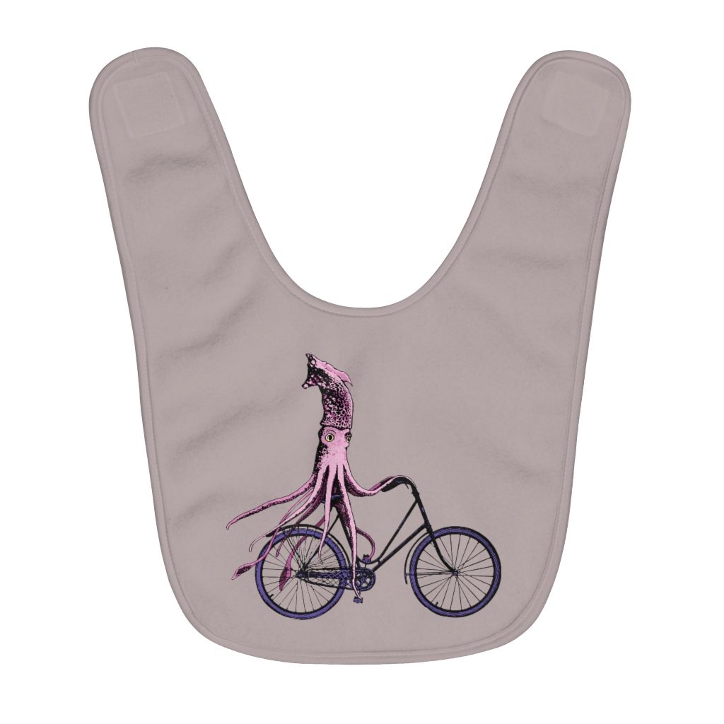 Squid - Fleece Baby Bib