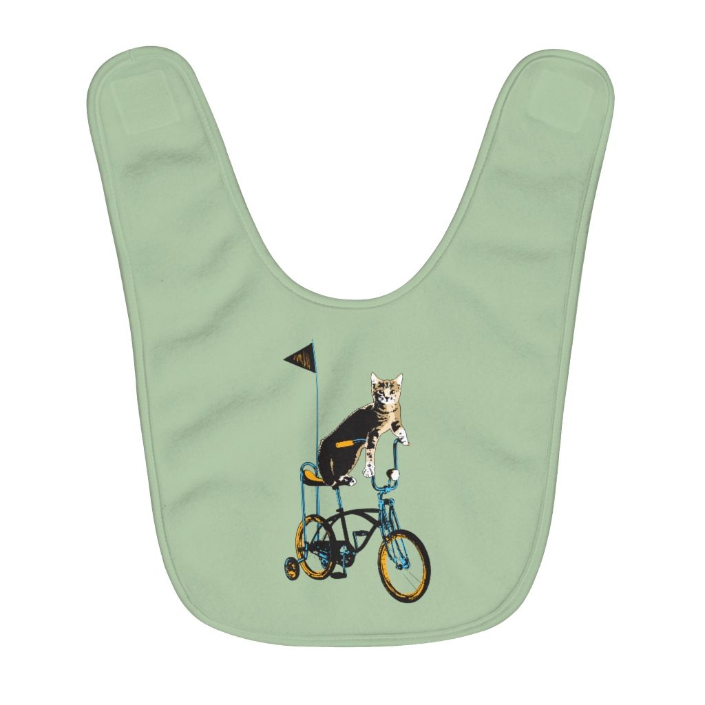 Kitten - Fleece Baby Bib