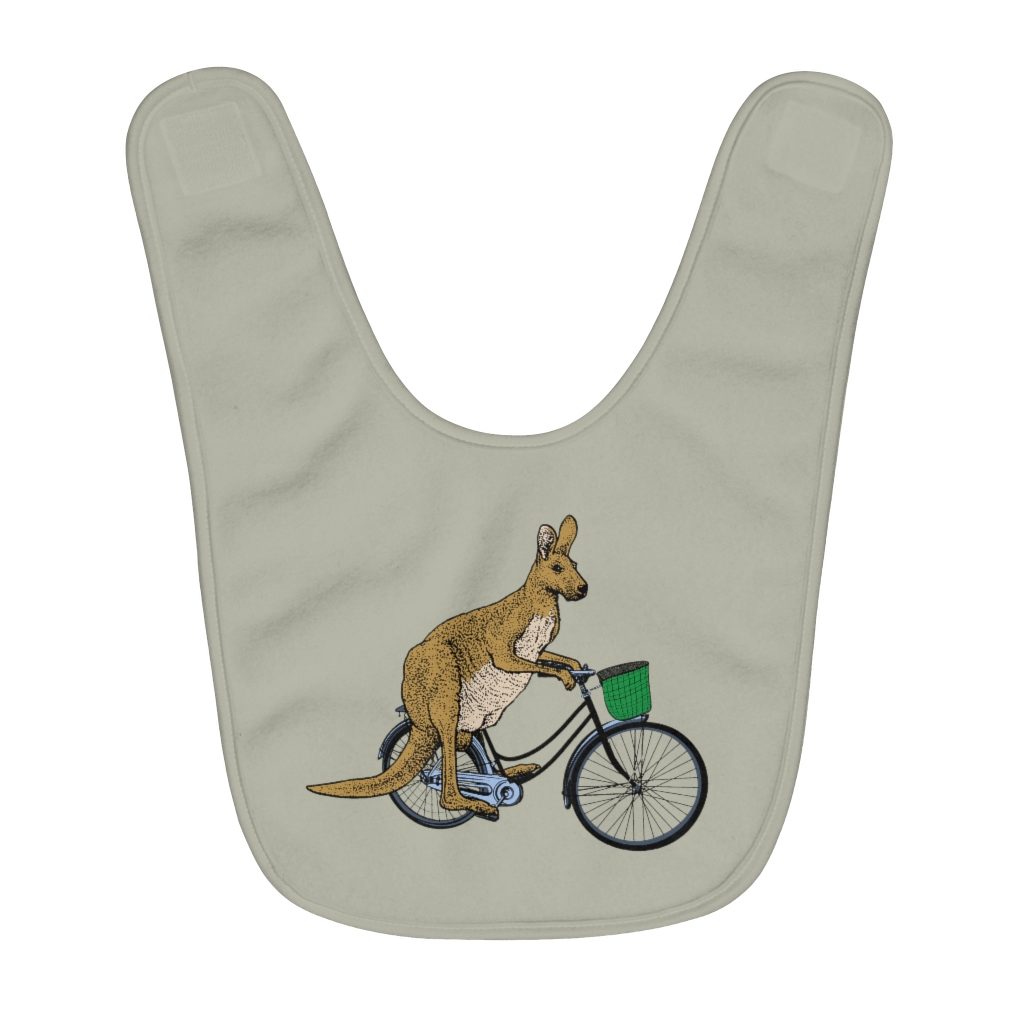 Kangaroo - Fleece Baby Bib