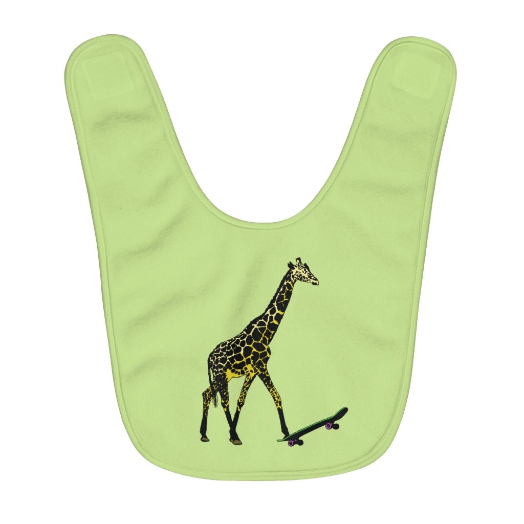 Giraffe - Fleece Baby Bib