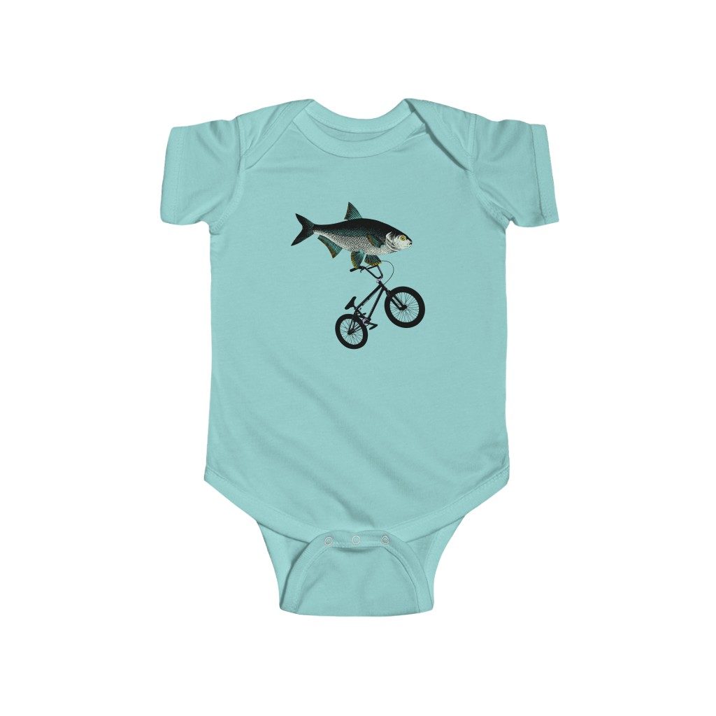 Fish, Infant Fine Jersey Bodysuit