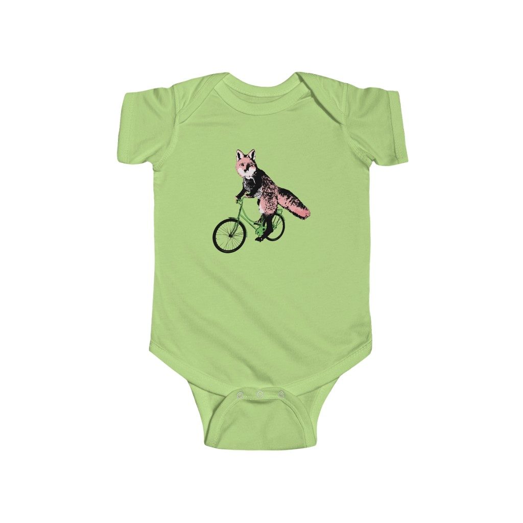 Fox, Infant Fine Jersey Bodysuit