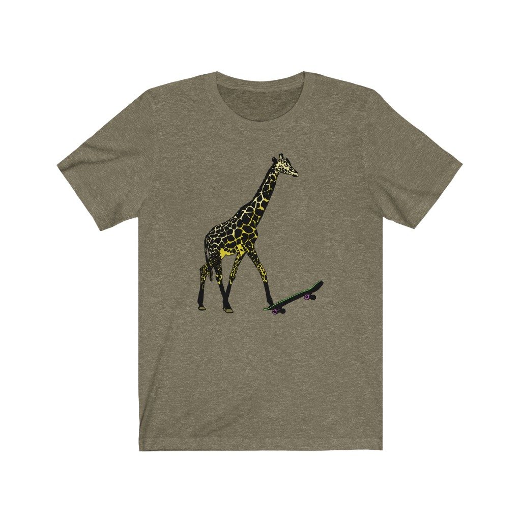 Giraffe, Unisex Jersey Short Sleeve Tee